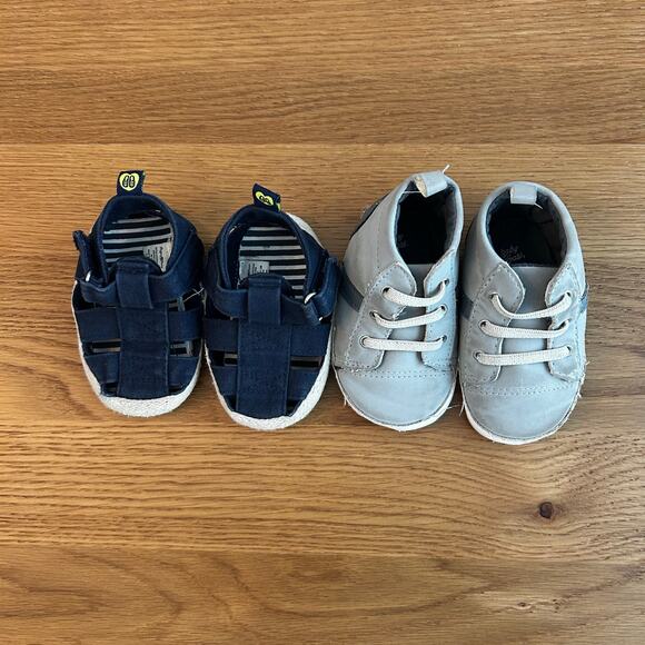 Baby shoes size 0-6M high top & sandal beach outdoor park play date - Picture 1 of 8